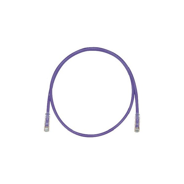 Panduit MOD PATCH CORD 4PR STRANDED, UTP CAT6+ 8W8P, VIOLET, 38 FT UTPSP38VLY